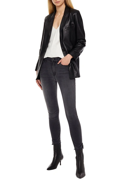 Shop 3x1 Cropped Mid-rise Skinny Jeans In Black