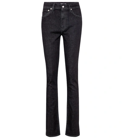 Shop Helmut Lang Mid-rise Skinny Jeans In Black