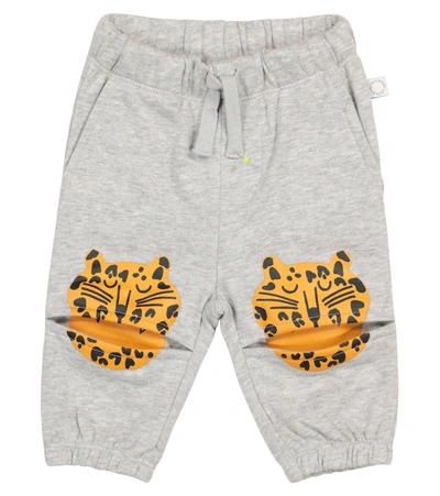 Shop Stella Mccartney Baby Cotton Trackpants In Grey