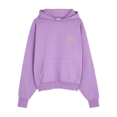 Shop 7 Days Active Purple Logo Hooded Cotton Sweatshirt