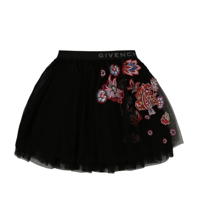 Shop Givenchy Kids Tulle Logo-waistband Skirt (4-14 Years)