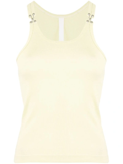 Shop Dion Lee Hook-detail Tank Top In Yellow