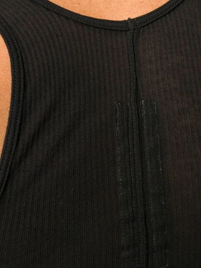 Shop Rick Owens Sheer Vest Top In Black