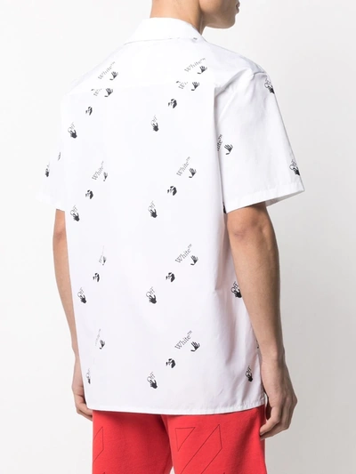 Shop Off-white All-over Logo-print Shirt In White