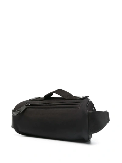 Shop Moschino Convertible Belt Bag In Black