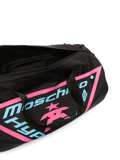 Shop Moschino Hyper Space-print Holdall In Black