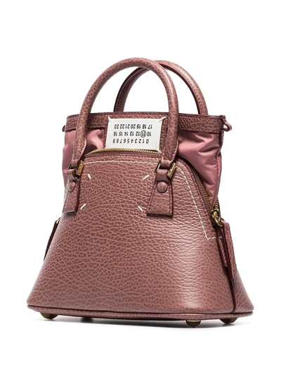 Shop Maison Margiela Small 5ac Pochette Shoulder Bag In Pink