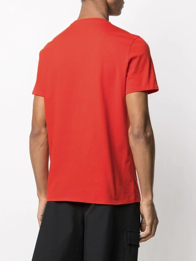 Shop Just Cavalli Skull Graphic Print T-shirt In Red