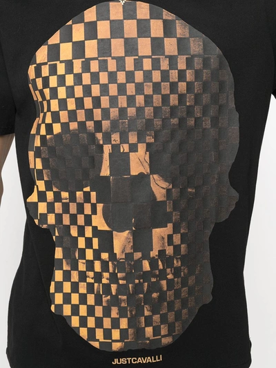 Shop Just Cavalli Skull-print Short-sleeved T-shirt In Black