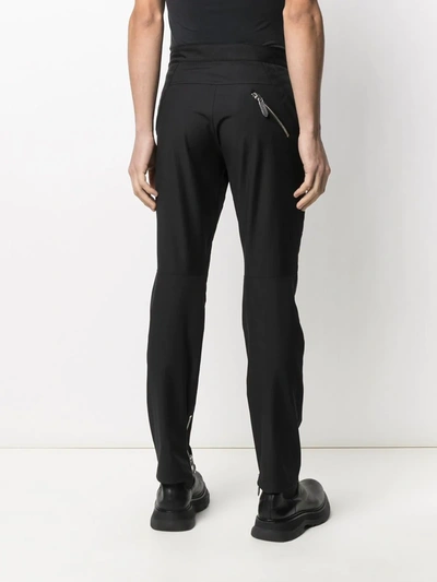 Shop Just Cavalli Biker Style Trousers In Black