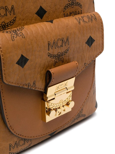 Shop Mcm Stark X-mini Backpack In Brown
