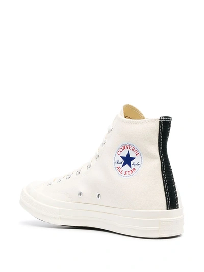 Shop Comme Des Garçons Play X Converse Chuck Taylor High-top 70s Sneakers In White