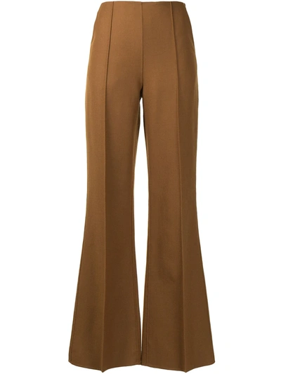 Shop Joseph Talou Wide-leg Trousers In Brown