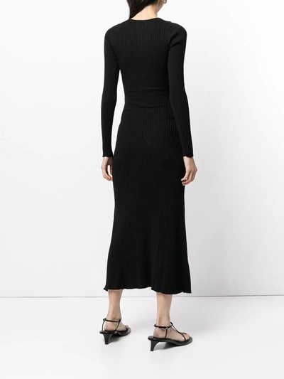 Shop Anna Quan Halle Cut-out Cotton Dress In Black