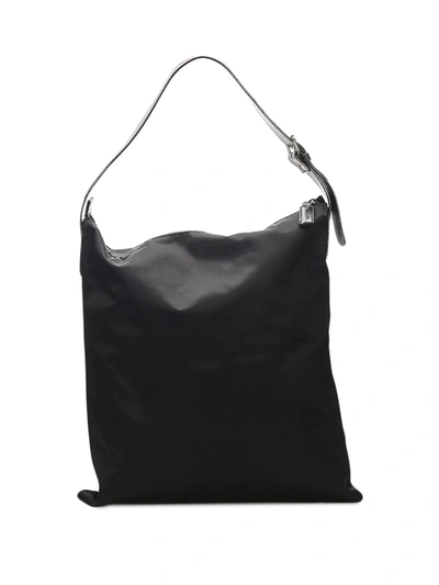 Pre-owned Fendi Ff Patch Shoulder Bag In Black