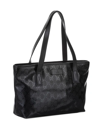 Pre-owned Gucci Gg Imprime Shoulder Bag In Black