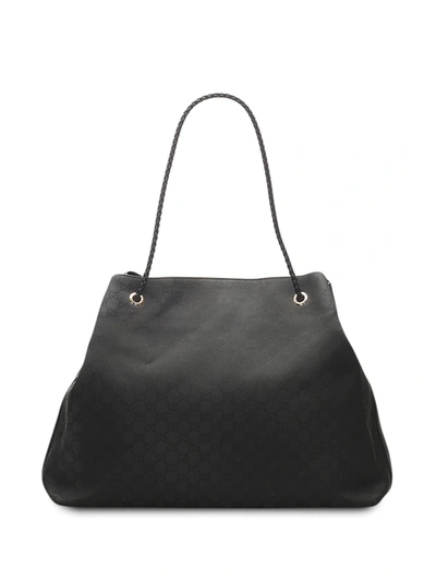 Pre-owned Gucci Monogram Gifford Tote Bag In Black