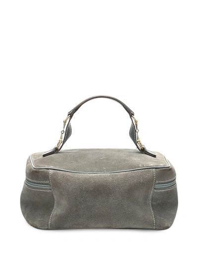 Pre-owned Gucci Horsebit Vanity Bag In Green