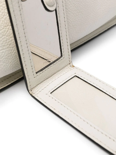 Pre-owned Prada Small Etiquette Shoulder Bag In White
