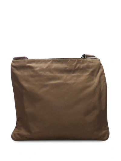 Pre-owned Prada  Tessuto Crossbody Bag In Brown