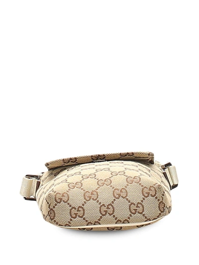 Pre-owned Gucci Gg Pattern Crossbody Bag In Brown