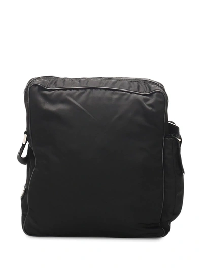 Pre-owned Prada  Tessuto Crossbody Bag In Black