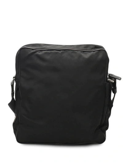Pre-owned Prada Logo-patch Crossbody Bag In Black