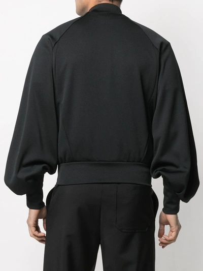 Random Identities Oversized-fit Bomber Jacket In Black