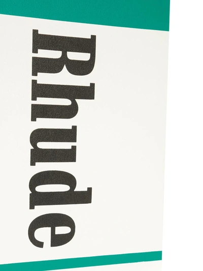 Rhude Cig Logo-print Crossbody Bag In Green