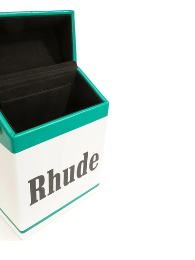 Rhude Cig Logo-print Crossbody Bag In Green