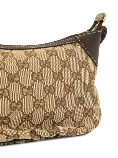 Pre-owned Gucci Gg Monogram Tote Bag In Brown