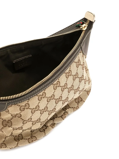 Pre-owned Gucci Gg Monogram Tote Bag In Brown