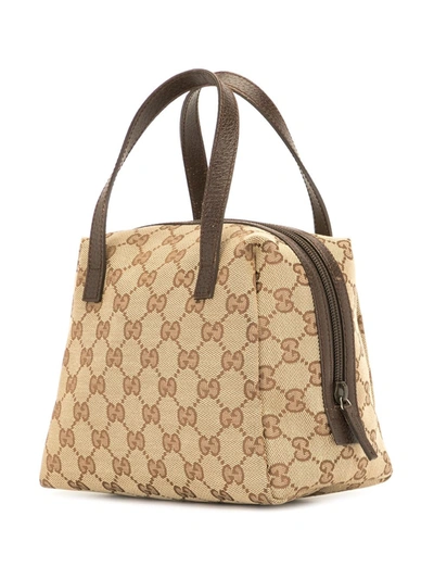 Pre-owned Gucci Gg Pattern Tote Bag In Brown