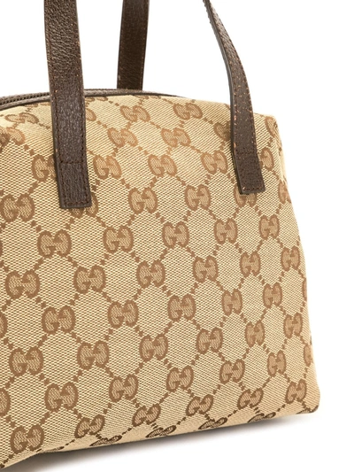Pre-owned Gucci Gg Pattern Tote Bag In Brown
