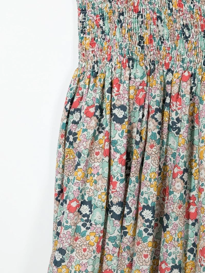 Shop Bonpoint Floral Print Dress In Multicolour