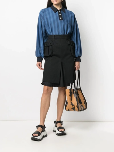 Shop Sunnei Short Utility Skirt In Black