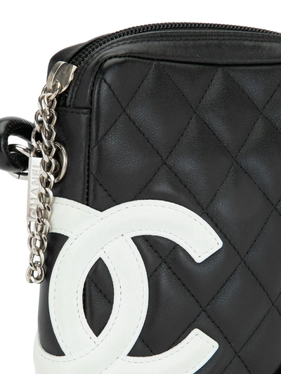 Pre-owned Chanel 2005 Cambon Quilted Cc Crossbody Bag In Black