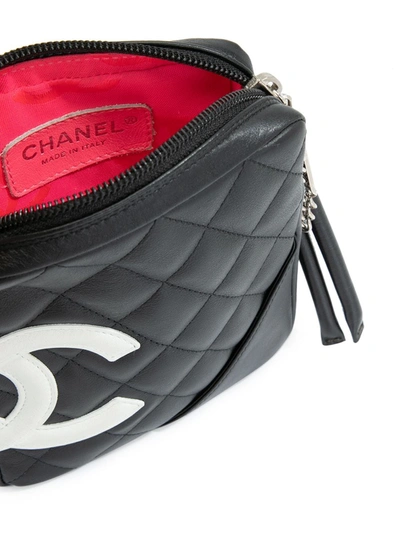 Pre-owned Chanel 2005 Cambon Quilted Cc Crossbody Bag In Black