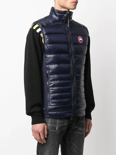 Shop Canada Goose Hybridge Lite Tech Padded Gilet In Blue