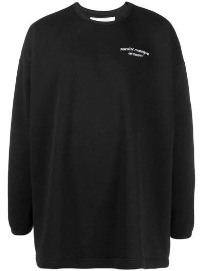 Shop Société Anonyme Logo-print Oversized Sweatshirt In Black