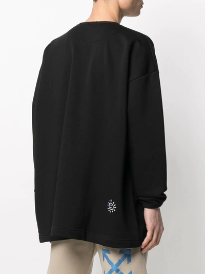 Shop Société Anonyme Logo-print Oversized Sweatshirt In Black