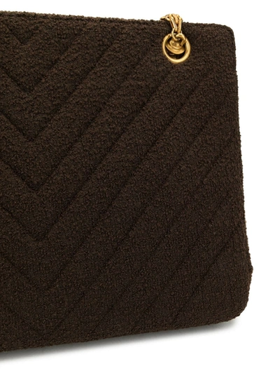 Pre-owned Chanel 1995 V-stitch Shoulder Bag In Black