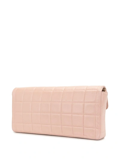 Pre-owned Chanel Choco Bar 单肩包 In Pink