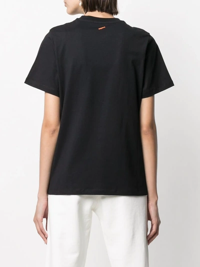 Shop Coperni Graphic-print Cotton T-shirt In Black