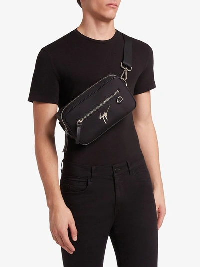 Shop Giuseppe Zanotti Giuseppe Belt Bag In Black