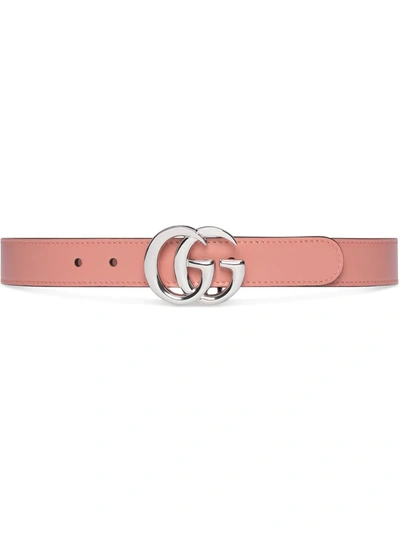 Gucci Kids' Children's Double G Belt In Pink | ModeSens