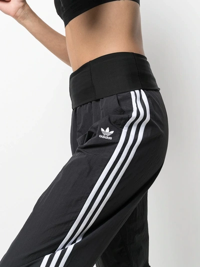 Shop Adidas Originals Adicolor Classics Double-waistband Track Pants In Black