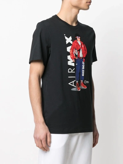 Shop Nike Airmax Printed T-shirt In Black