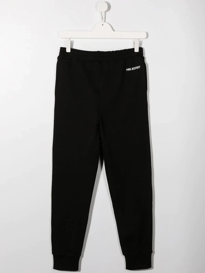 NEIL BARRETT TEEN THUNDERBOLT PRINT TRACK PANTS 