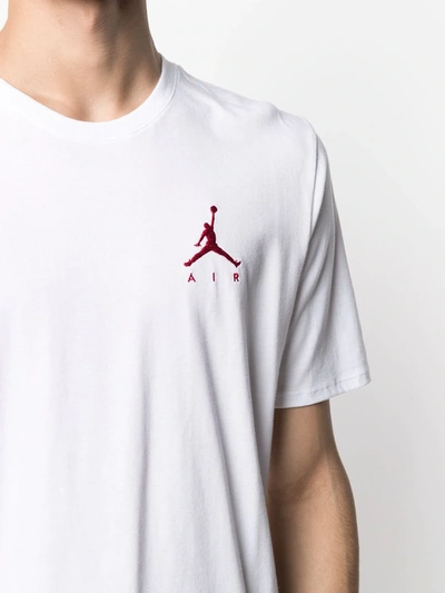 Shop Jordan Logo Print T-shirt In White